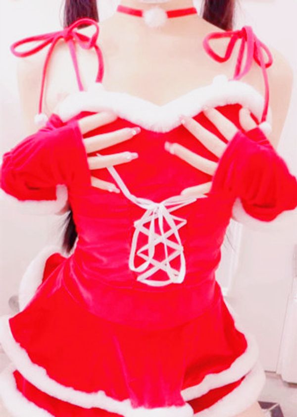 双马尾萝莉萌白酱圣诞装后入插逼