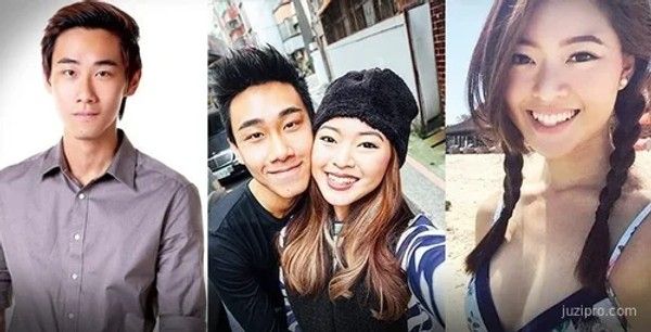 新加坡陈冠希与女网红自拍互动