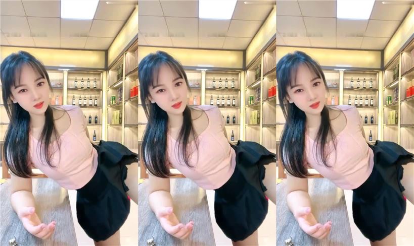 重磅！烟草酒水店生意太差，甜美漂亮店老板下海 在店里表演喷水，太能喷了 竟然喷到自己脸上头发1