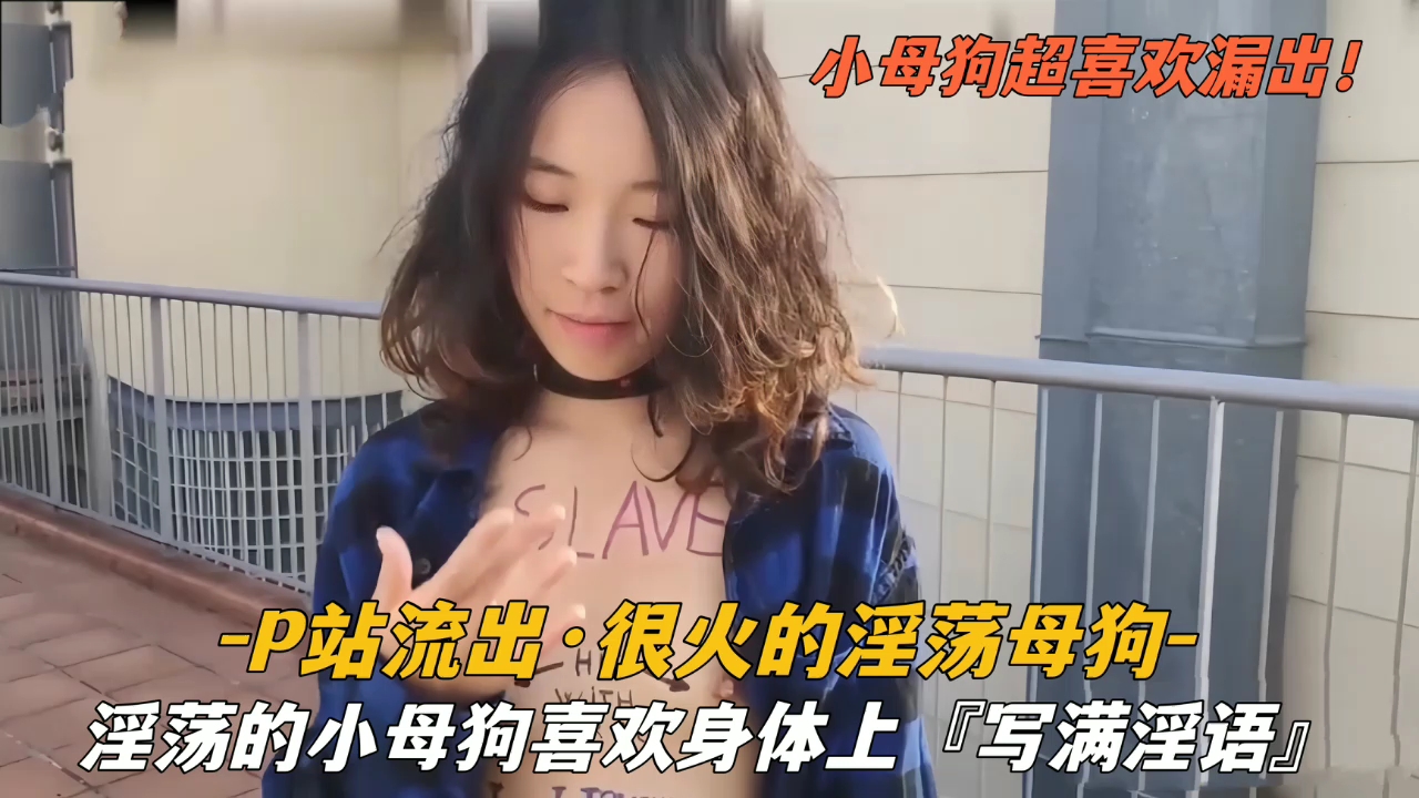 『p站流出』很火的淫荡母狗喜欢身上写满淫语